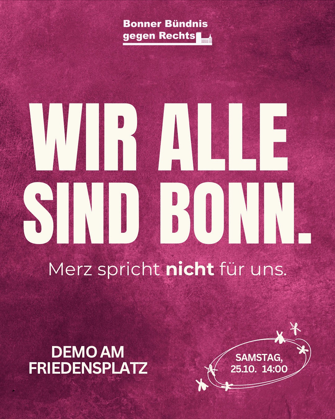 📢 Kommt zur Demo „Wir alle sind Bonn“!