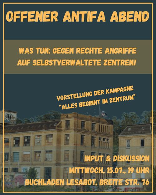 Offener antifa Abend im Juli