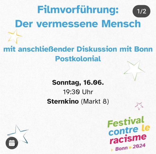 Filmvorführung: "Der vermessene Mensch" mit anschließender Diskussion