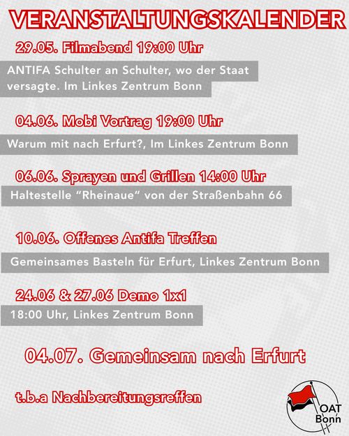Veranstaltungsreihe zu Erfurt 