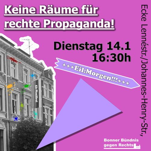 Kundgebung: Keine Räume für rechte Propaganda!