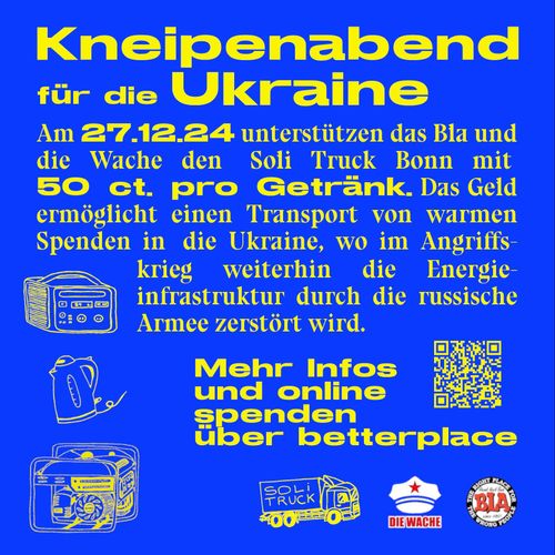 Soli-Kneipenabend für die Menschen in der Ukraine