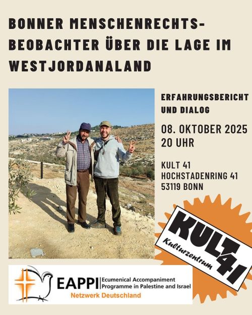 Bonner Menschenrechtsbeobachter im Westjordanland