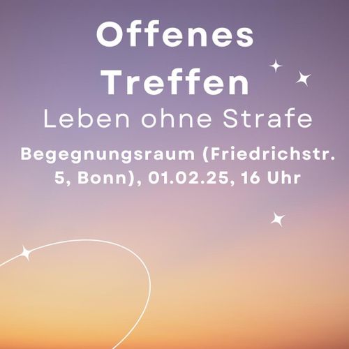 Offenes Treffen von Leben ohne Strafe