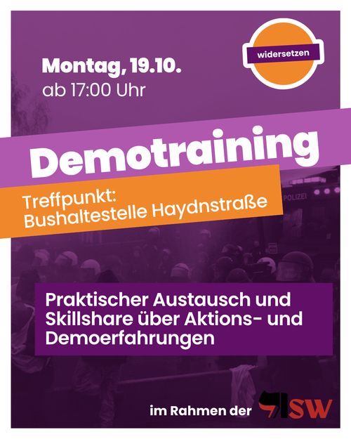 Demotraining widersetzen