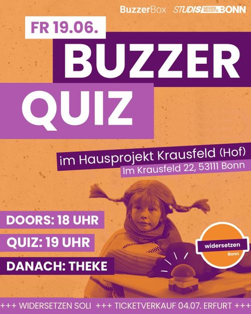 Widersetzen Buzzer Quiz
