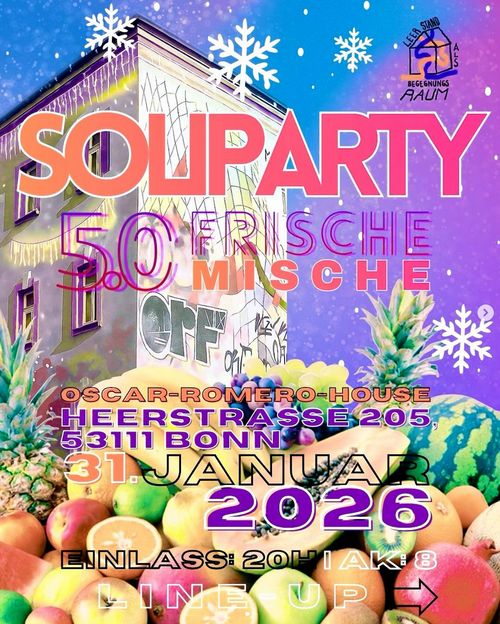 Frische Mische 5.0 - Soliparty für den Begegnungsraum