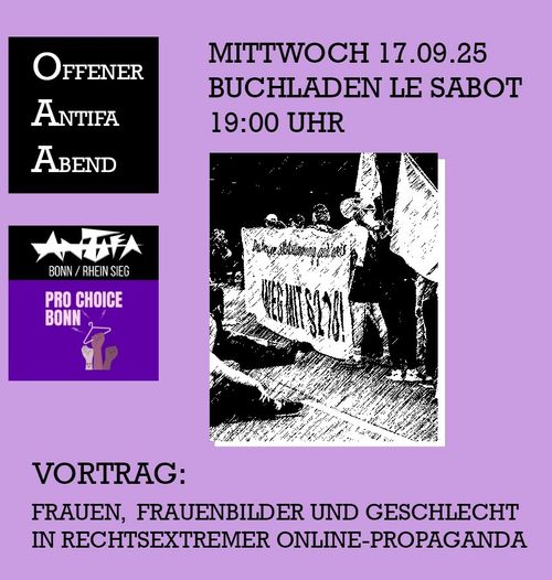 Offener Antifa Abend: Frauen, Frauenbilder und Geschlecht in rechtsextremer Online-Propaganda