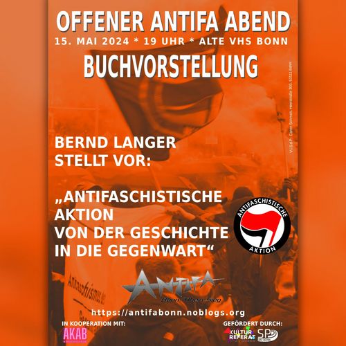 Offener Antifa Abend [OAA]Buchvorstellung »Antifaschistischen Aktion von der Geschichte in die Gegenwart« mit Bernd Langer