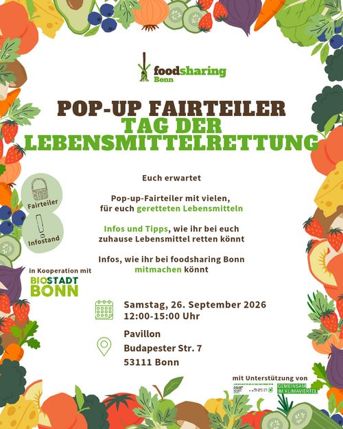 Pop-Up Fairteiler zum Tag der Lebensmittelrettung