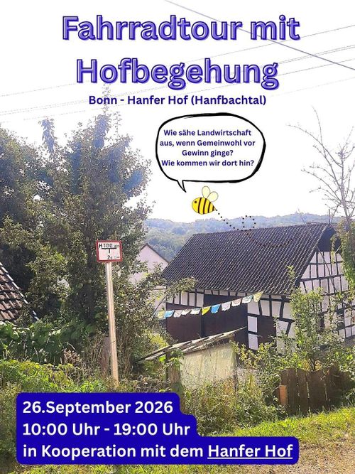 Fahradtour zum Hanfer Hof mi Hofbegehung