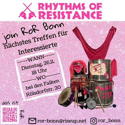 Rhythms of Resistance - Offenes Treffen für Interessierte - keine Vorerfahrung notwendig <3