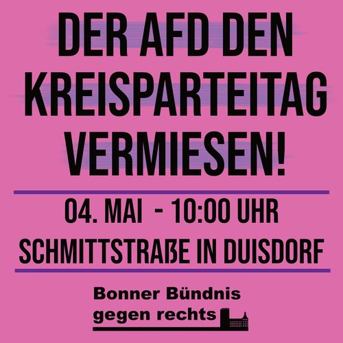 Der AfD den Kreisparteitag vermiesen!