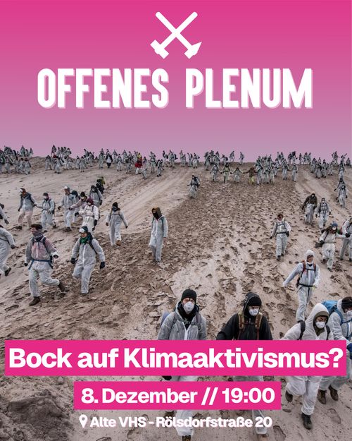 Offenes Plenum Ende Gelände Bonn