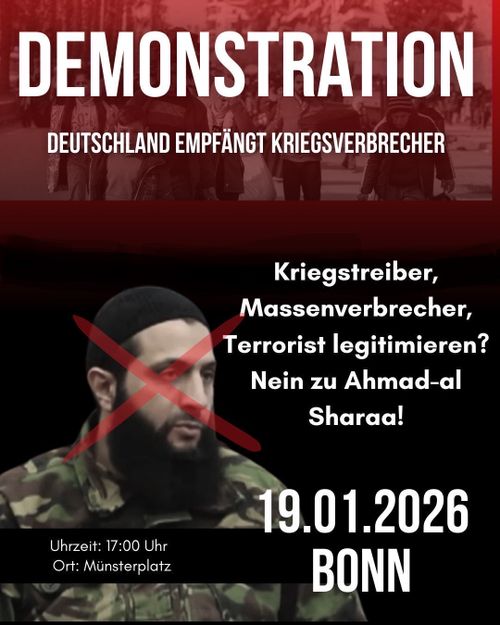 Kein Empfang für al-Jolani!