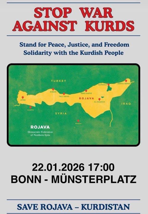 Demo: Demokratie verteidigen heißt Rojava verteidigen