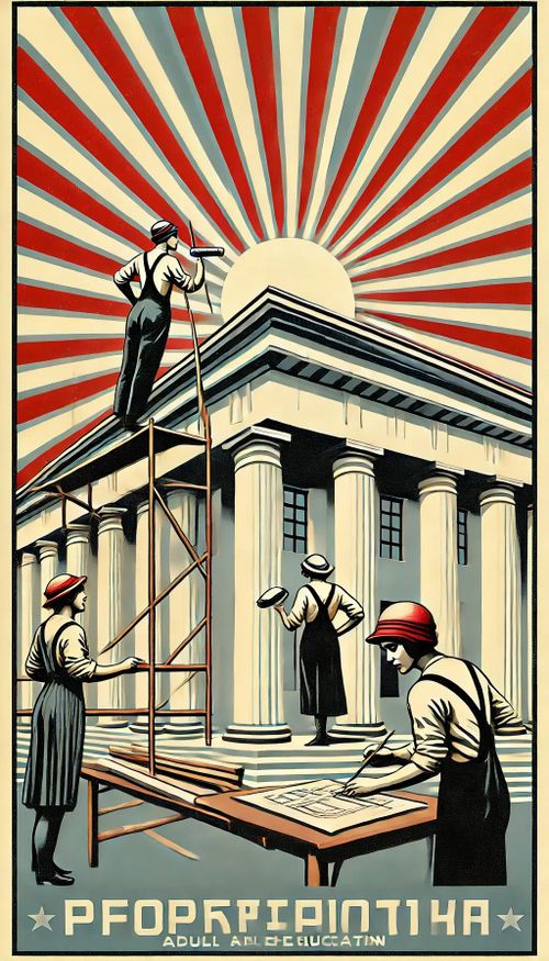 Bautag in der alten VHS