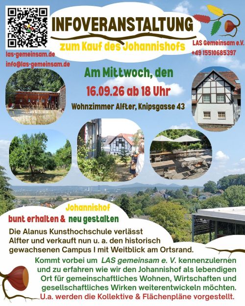 Infoveranstaltung zum Kauf des Johannishofs