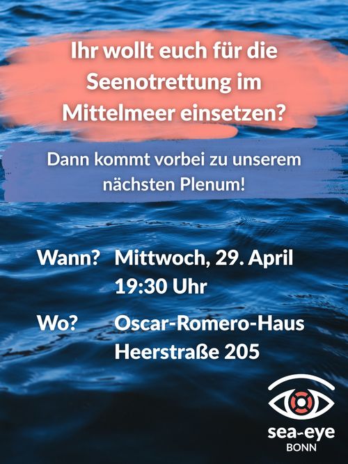 Sea-Eye Lokalgruppe Bonn: Offenes Plenum