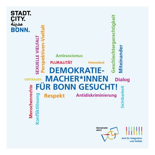 Demokratie-Macher*innen für Bonn gesucht! Online-Info-Veranstaltug