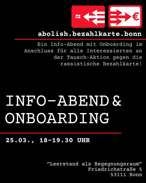 Abolish Bezahlkarte - Info-Abend und OnBoarding!