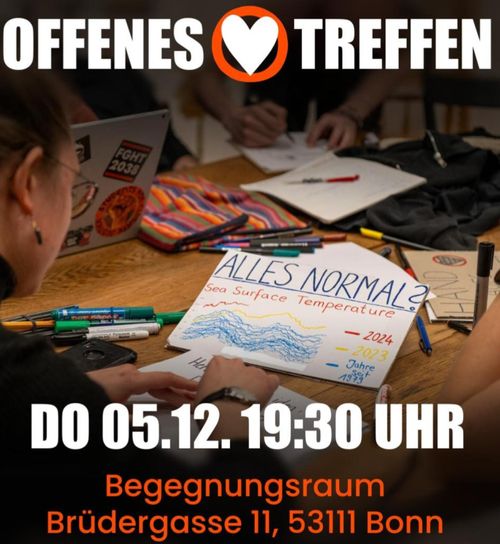 Offenes Treffen  der Letzten Generation 