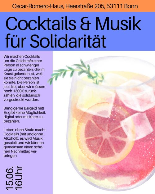 Cocktails und Musik für Solidarität