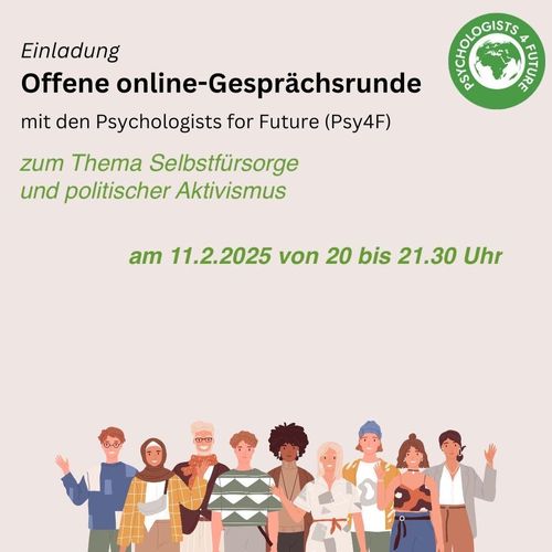 Offene Online-Gesprächsrunde Selbstfürsorge und politischer Aktivismus