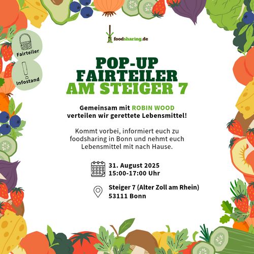 foodsharing Pop-Up Fairteiler mit Robin Wood
