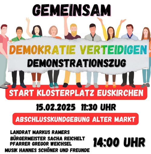 Demo: Gemeinsam Demokratie Verteidigen