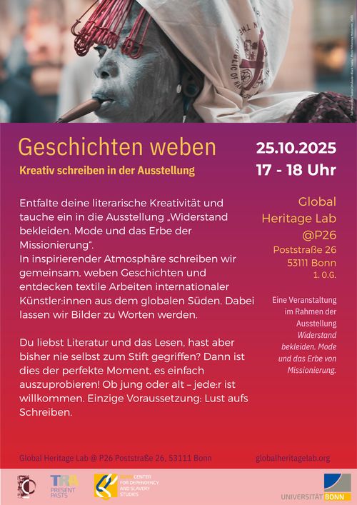 Geschichte weben – Kreativ schreiben in der Ausstellung
