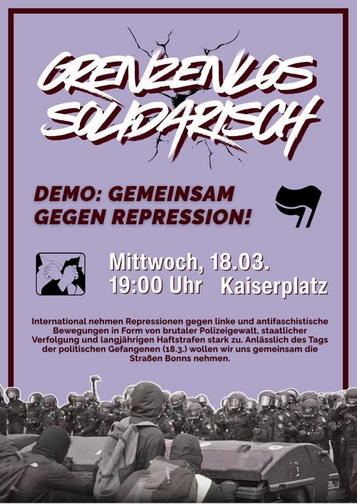 Demo: Grenzenlos Solidarisch – gemeinsam gegen Repression!