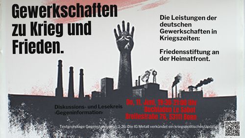 Gewerkschaften zum Krieg - Die Leistung der deutschen Gewerkschaft in Kriegszeiten: Friedensstiftung an der Heimatfront