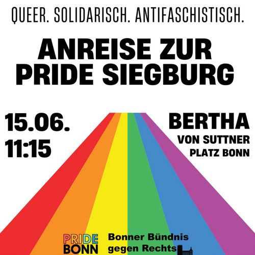 Gemeinsame Anreise zur Pride Siegburg