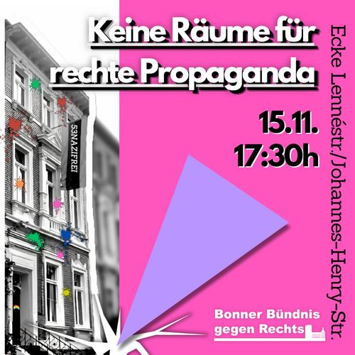 Kundgebung »Keine Räume für rechte Propaganda«