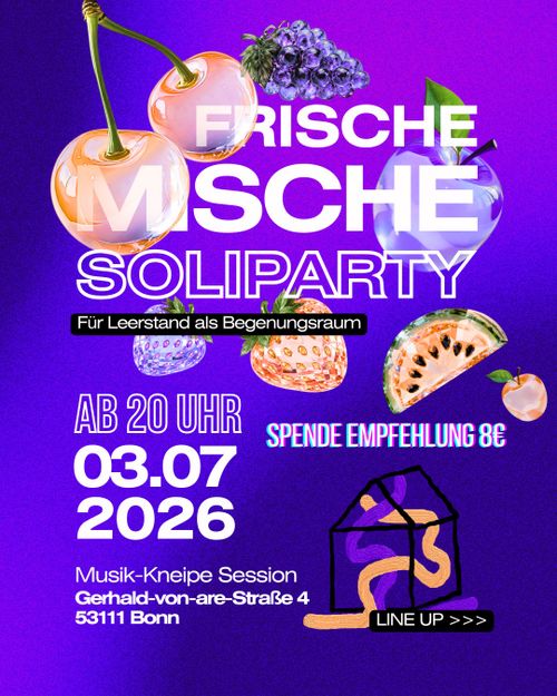 Frische Mische 6.0 - Soli-Party für den Begegnungsraum