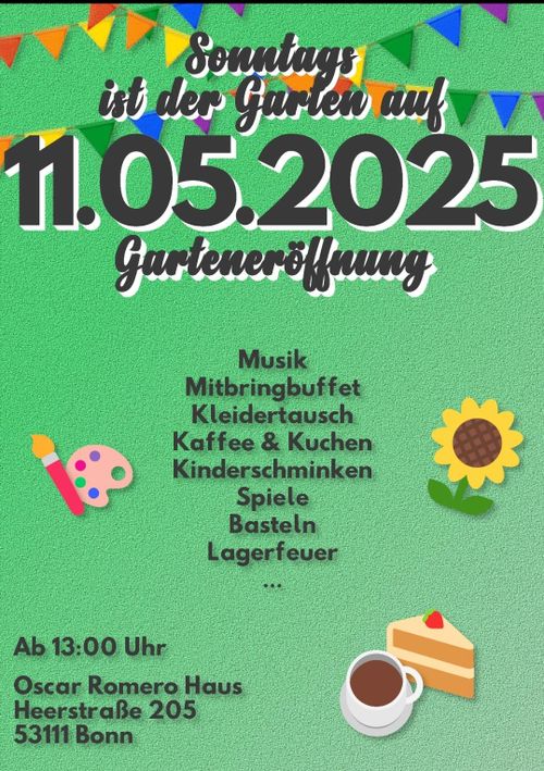 Garteneröffnungsfeier beim Oscar-Romero-Haus