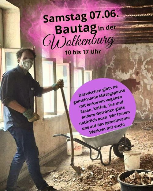 Bautag im Hausprojekt Wolkenburg