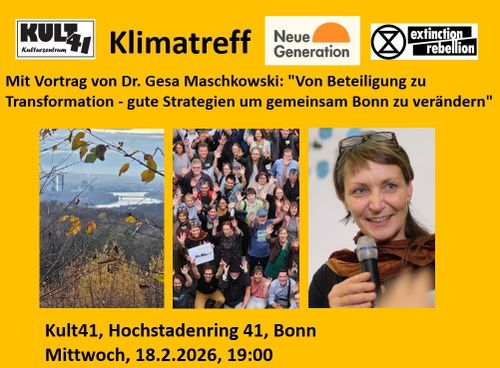 Klimatreff mit Vortrag zu Transformation 