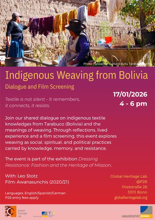 Weaving Practices from Tarabuco, Bolivia – Shared Dialogue and Film Screening