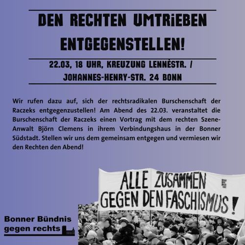 Kundgebung: Den rechten Umtrieben entgegenstellen!