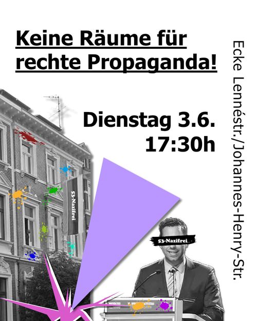 »Keine Räume für rechte Propaganda« [Kundgebung]