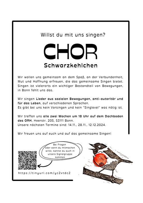 Chortreffen Schwarzkehlchen