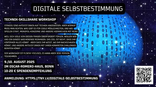 Technik-Skillshare Workshop Digitale Selbstbestimmung