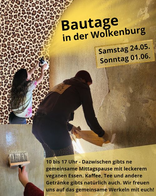 Bautag im Hausprojekt Wolkenburg