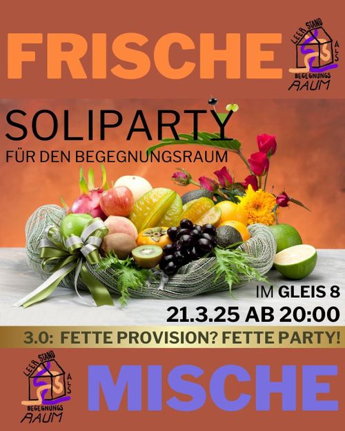 Soliparty für den Begegnunsraum 