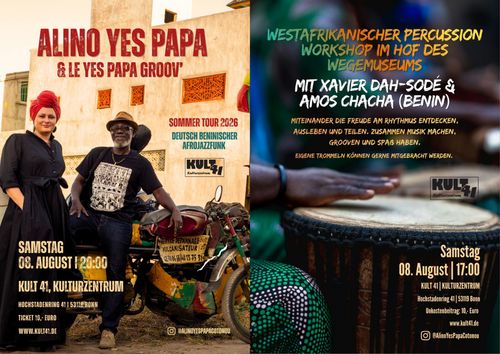Alino Yes Papa & Le Yes Papa Groov‘ + West African drumming workshop