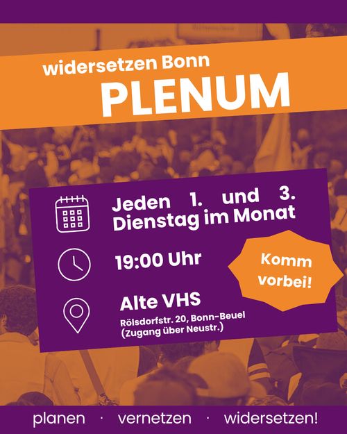 widersetzen Plenum