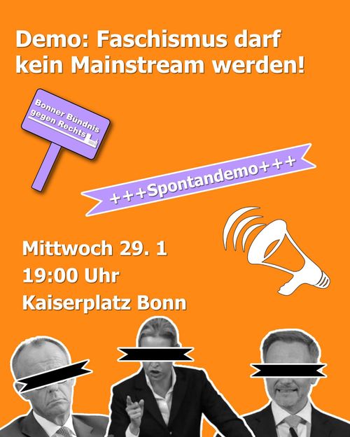 Demo Faschismus darf kein Mainstream werden