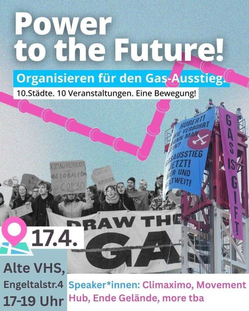 🚀Power to the Future - Organisieren für den Gasausstieg! Die Speakerstour kommt nach Bonn! 💥